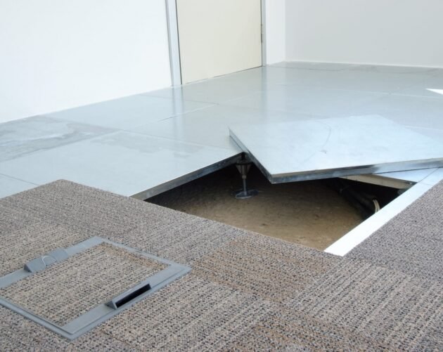 encapsulated raised flooring system